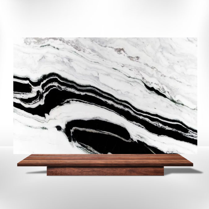 Panda White Marble Marble Slab from India