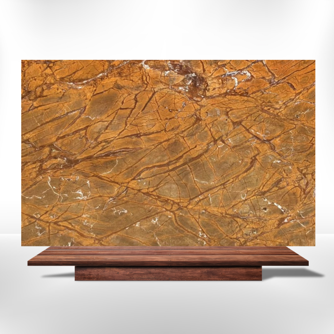 Rain Forest Gold Marble Marble Slab from India